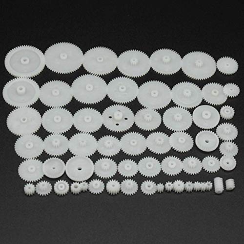 Alextend 58pcs Plastic Gears Module 05 for DC Motor DIY Model Toys - Image 5