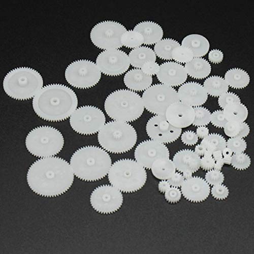 Alextend 58pcs Plastic Gears Module 05 for DC Motor DIY Model Toys - Image 1