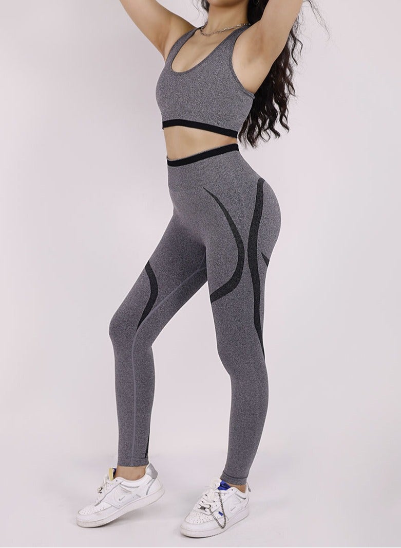 Women's Yoga Fitness Sports Bra Shorts Set - Image 2
