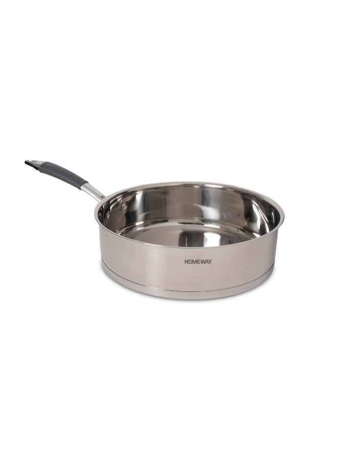 Homeway 8PCS Stainless Steel Cookware Set with Steamer, 5-Layer Encapsulated Base, Magnetic Stainless Steel Exterior, Silver, HW3908 - Image 2