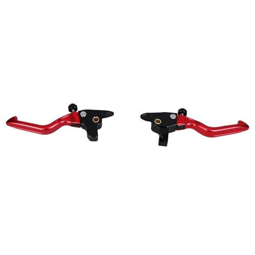 PJMTCUSTOM Adjustable Clutch and Brake Hand Lever Controls Shorter Slim Compatible with Harley Davidson Touring 20172020 Hydraulic Clutch Red - Image 3