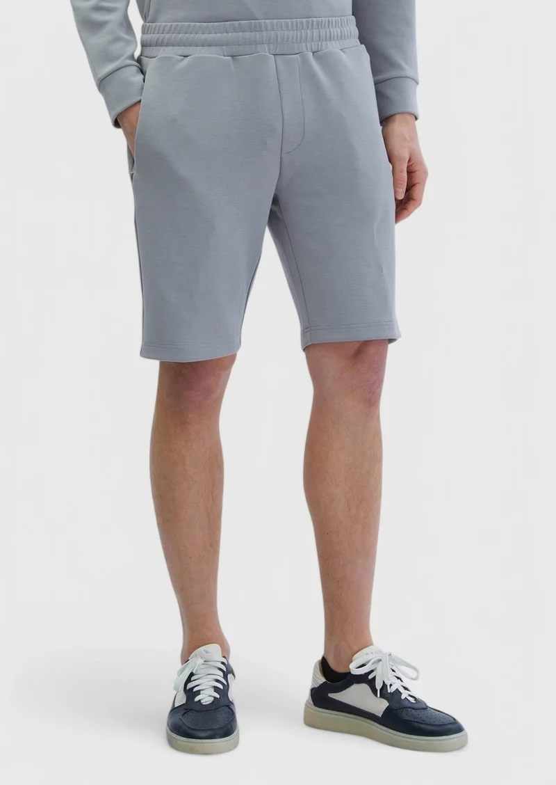 RAMSEY Light Grey Knitting Jogging Fit Sport Bermuda