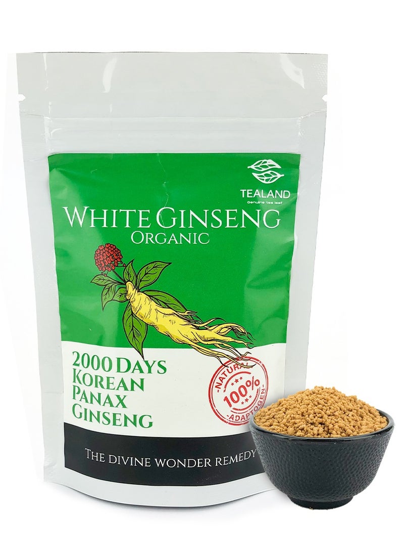 Tealand White Ginseng Organic Tea 2000 Days Korean Panax Ginseng 100g with 10pcs of Candy - Image 2
