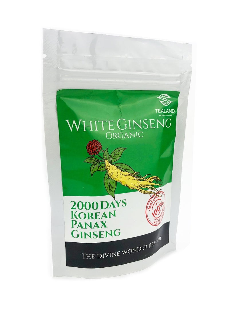 Tealand White Ginseng Organic Tea 2000 Days Korean Panax Ginseng 100g with 10pcs of Candy - Image 4