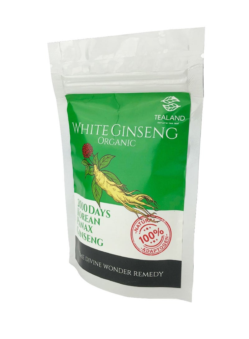 Tealand White Ginseng Organic Tea 2000 Days Korean Panax Ginseng 100g with 10pcs of Candy - Image 3