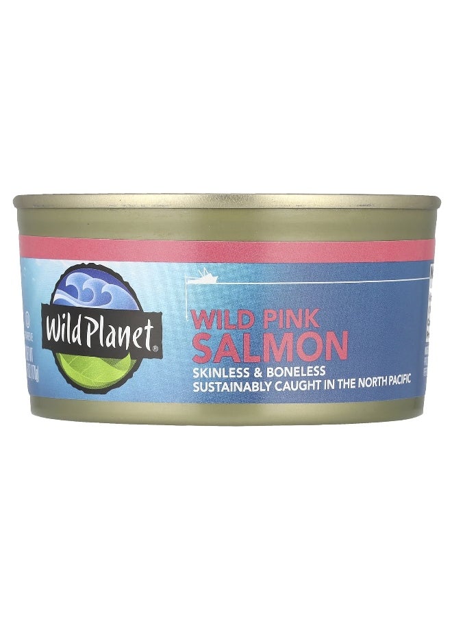Wild Planet Wild Planet, Wild Pink Salmon, Skinless & Boneless, 6 oz (170 g)  - Image 1