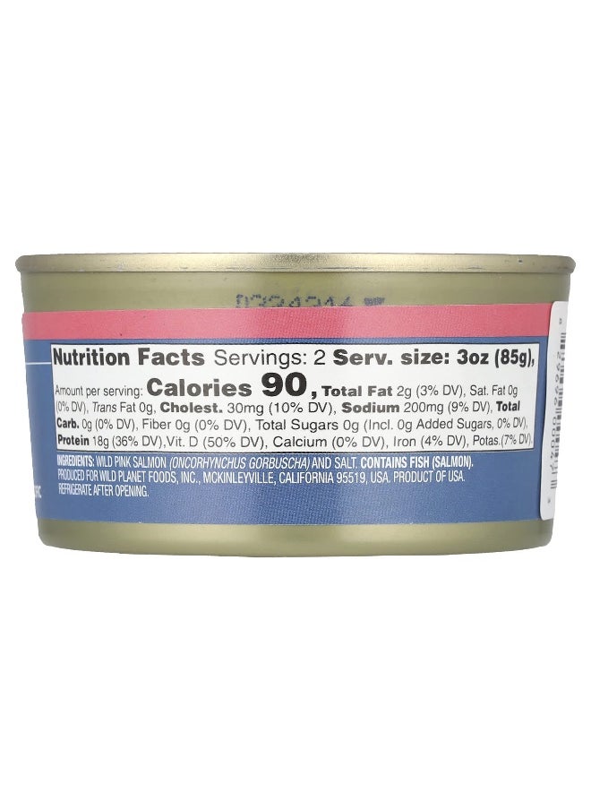Wild Planet Wild Planet, Wild Pink Salmon, Skinless & Boneless, 6 oz (170 g)  - Image 2