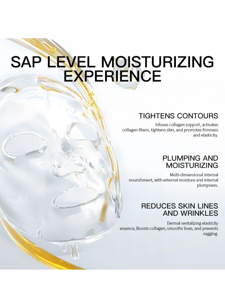 Kormesic 5-Pack Collagen Crystal Sheet Masks 60g – Firming, Hydrating & Hyaluronic Boost  - Image 3