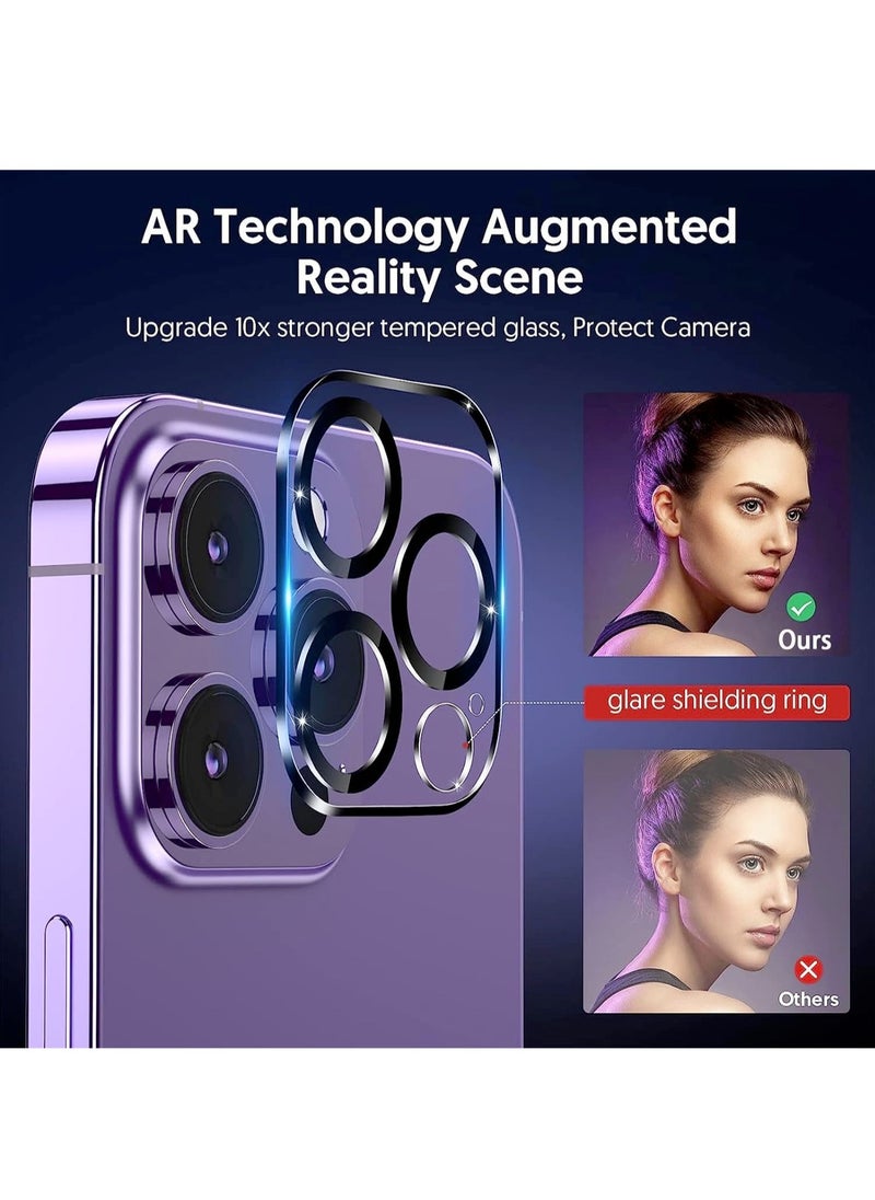 DUSALA [3+3 Pack] for iPhone 15 Screen Protector with Camera Lens Protector 9H Tempered Glass Film HD Clear Sensitive Full Coverage Protector for iphone 15 (iphone 15)  - Image 3