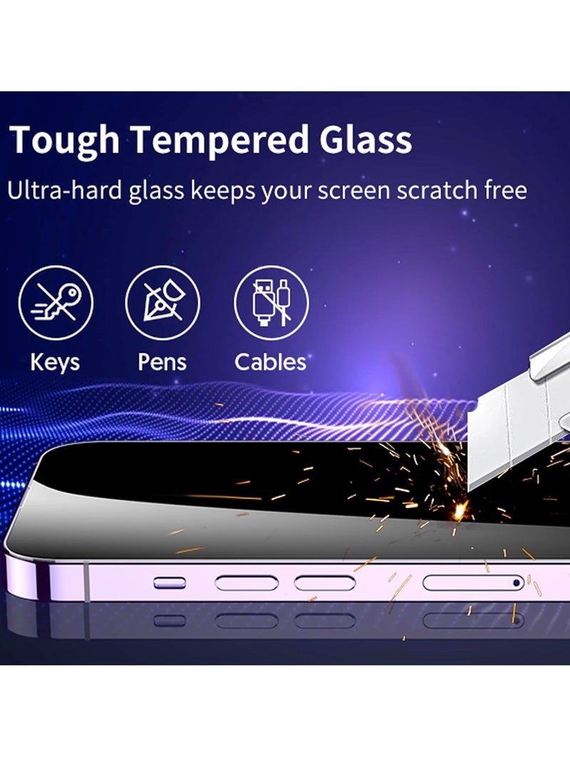 DUSALA [3+3 Pack] for iPhone 15 Screen Protector with Camera Lens Protector 9H Tempered Glass Film HD Clear Sensitive Full Coverage Protector for iphone 15 (iphone 15)  - Image 4
