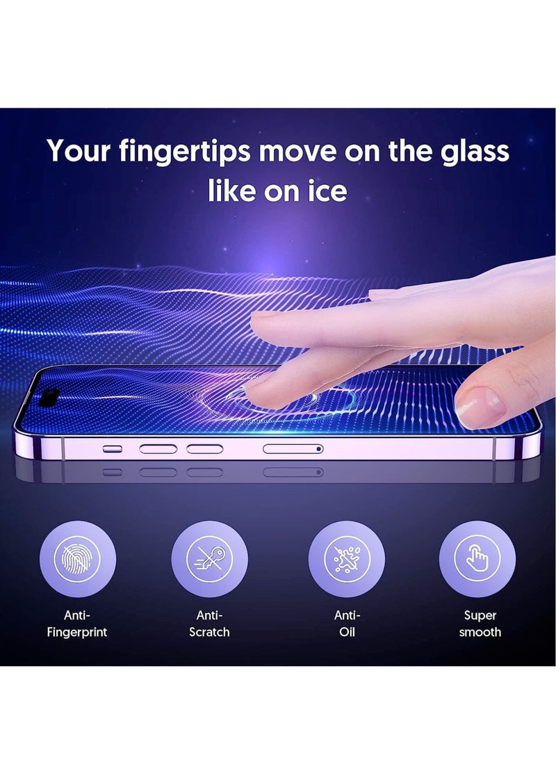 DUSALA [3+3 Pack] for iPhone 15 Screen Protector with Camera Lens Protector 9H Tempered Glass Film HD Clear Sensitive Full Coverage Protector for iphone 15 (iphone 15)  - Image 5