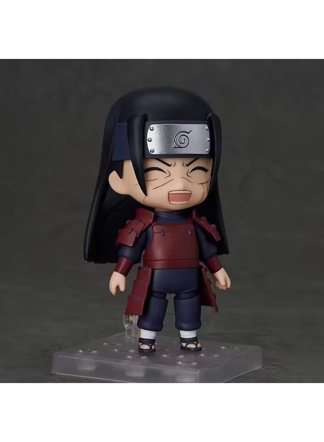 Naruto Senju Hashirama Movable Replacement Face Doll Model Decoration Desktop Decoration Toy Gift for family and friends(height 10 cm) - Image 3