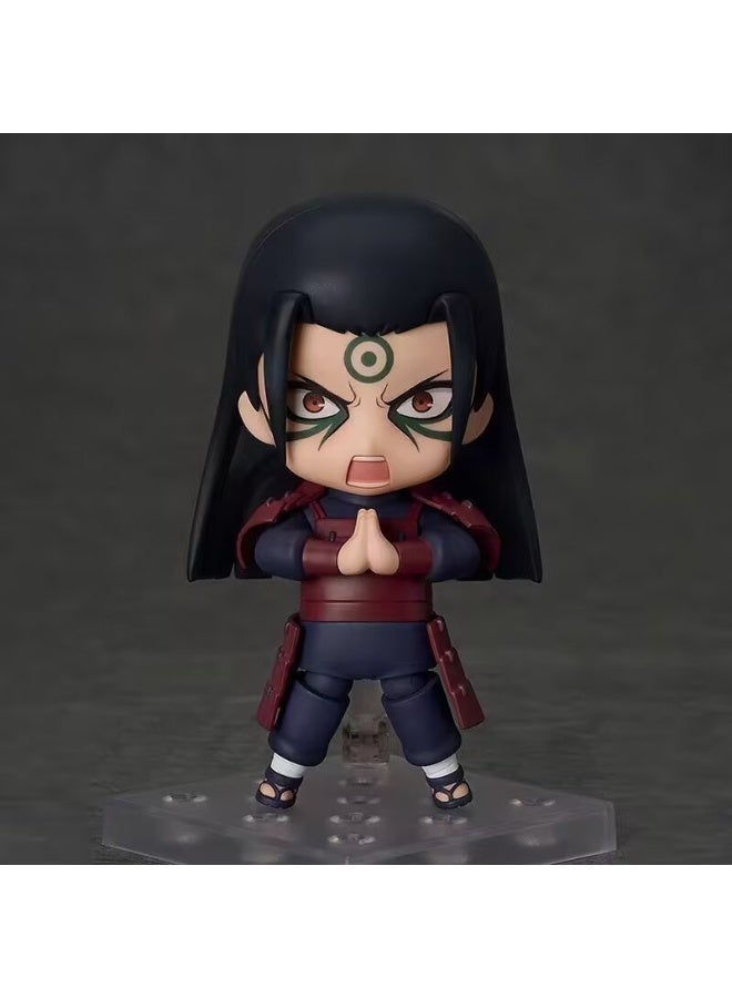 Naruto Senju Hashirama Movable Replacement Face Doll Model Decoration Desktop Decoration Toy Gift for family and friends(height 10 cm) - Image 1