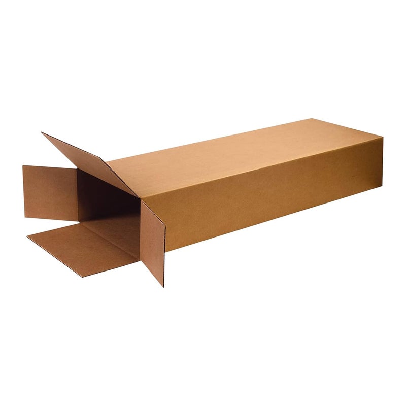 Boxes Fast BOX USA Heavy-Duty Guitar Shipping Boxes (Pack of 5) â€“ 18" x 6" x 45" Corrugated Cardboard Box for Acoustic & Electric Guitars â€“ Professional Grade Reinforced Protection for Moving and Storage - Image 1