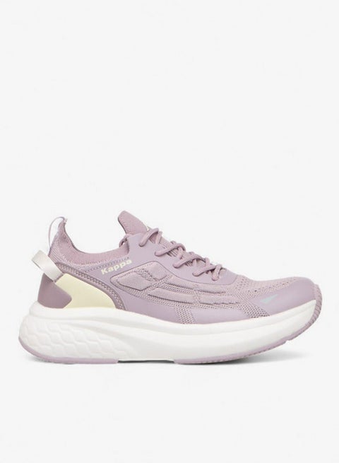 Women's Logo Print Sports Shoes with Lace-Up Closure