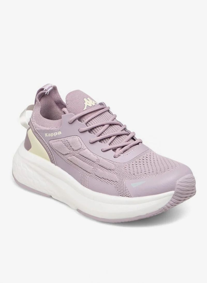 Kappa Women's Logo Print Sports Shoes with Lace-Up Closure