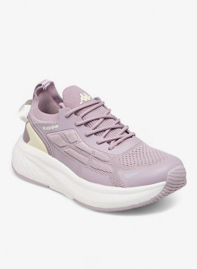 Kappa Women's Logo Print Sports Shoes with Lace-Up Closure - Image 2