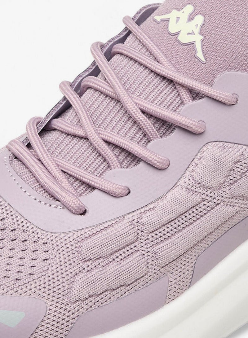 Kappa Women's Logo Print Sports Shoes with Lace-Up Closure - Image 4