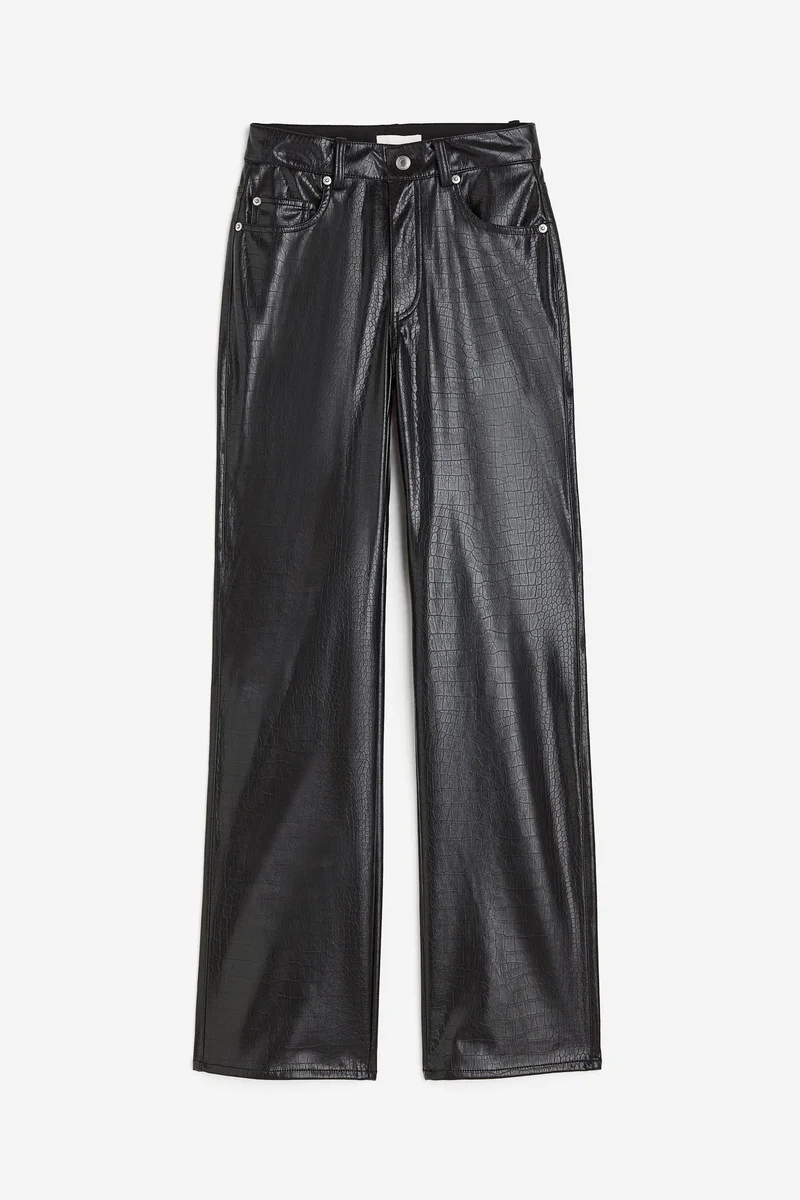 H&M Pu High Waist Pants
