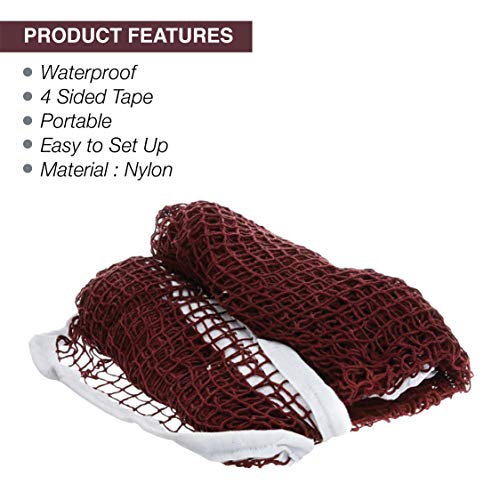 COSCO Badminton Net NYLON Brown, 4 Side Tape - Image 2