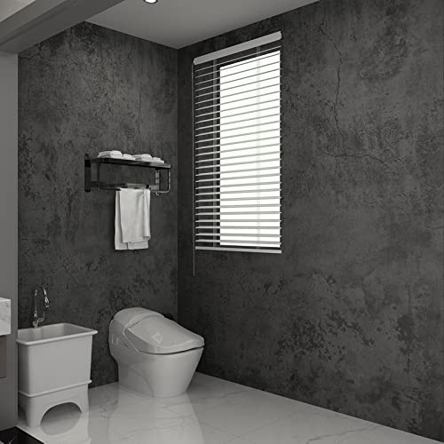 3YECAO 16"×118" Thick Blue Grey Peel and Stick Concrete Wallpaper 3d Faux Gray Concrete Contact Paper Vinyl Wrap DIY Self Adhesive Matte Grey Cement Wallpaper Tile Sticker for Countertops Walls Drawer - Image 5