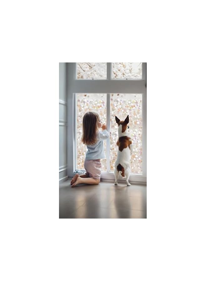 The Bros Decorative Window Privacy Film - 3D Static Cling, No Glue, Removable, Anti-UV - Ideal for Home and Office - Size: 60 x 200cm - Image 2