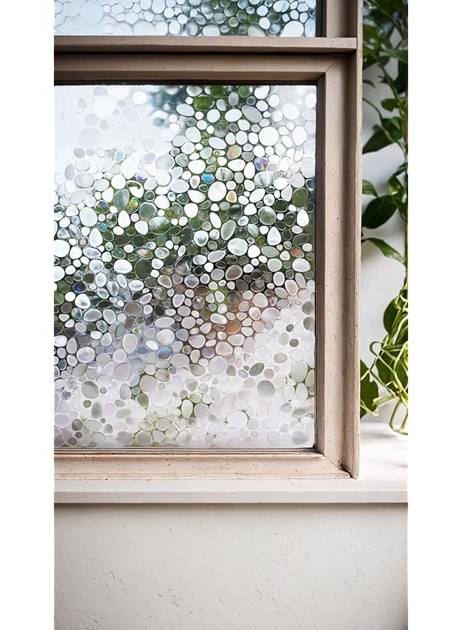The Bros Decorative Window Privacy Film - 3D Static Cling, No Glue, Removable, Anti-UV - Ideal for Home and Office - Size: 60 x 200cm - Image 1