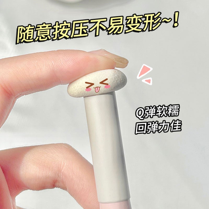 Gecomo Concealer Brush Mushroom Sponge Head Fit Traceless Large Area Pockmark Mini Single Makeup Brush - Image 5