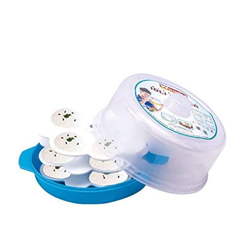 Wonder Homeware Healthy 12 Moulds Idli Maker Set for Microwave, Blue - Image 1
