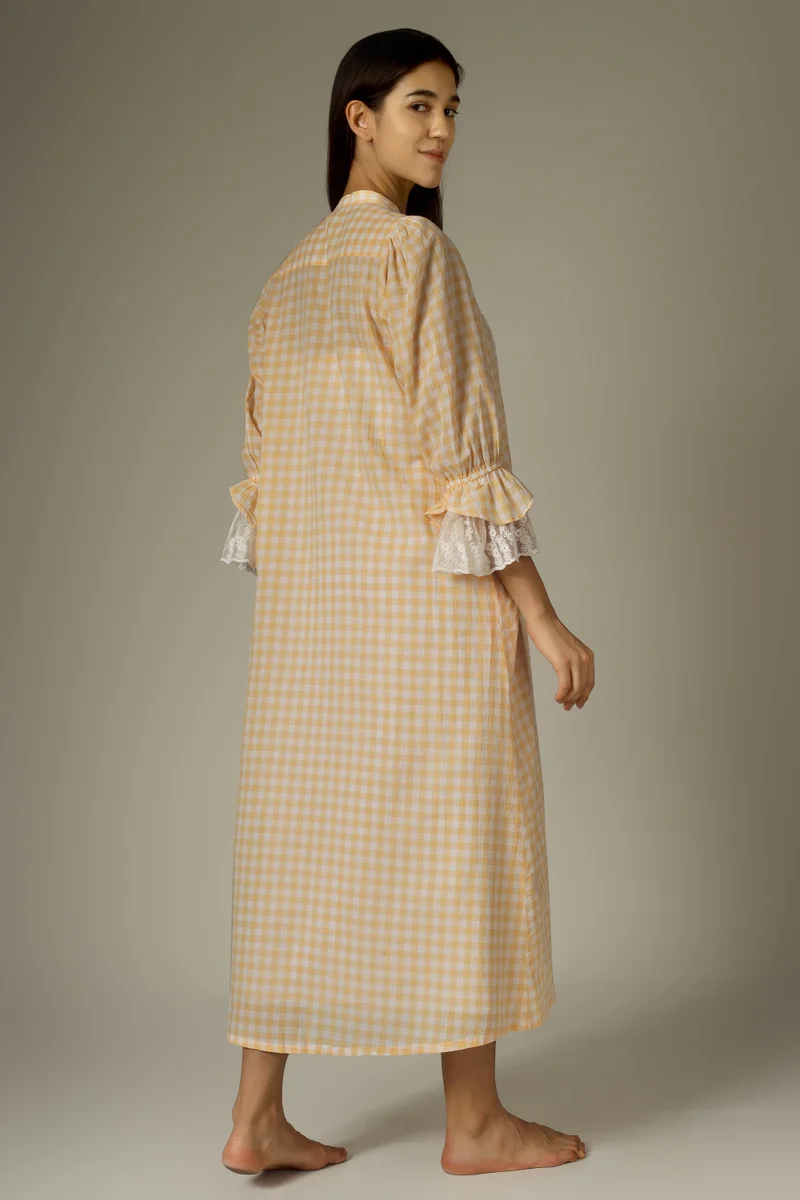 After Dark Beth, Embroidered Nightdress and Gown