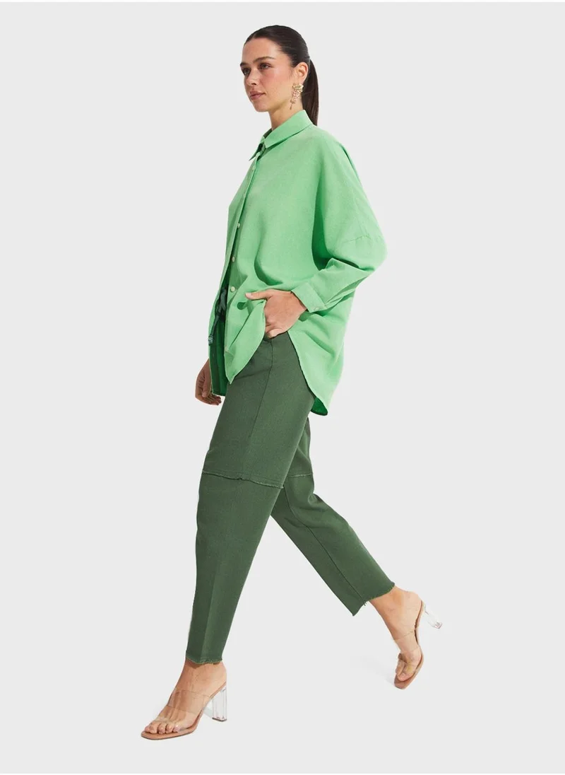 جون High Waist Pants
