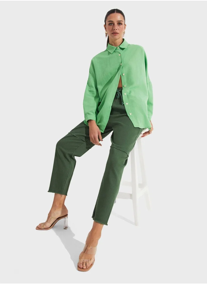 جون High Waist Pants