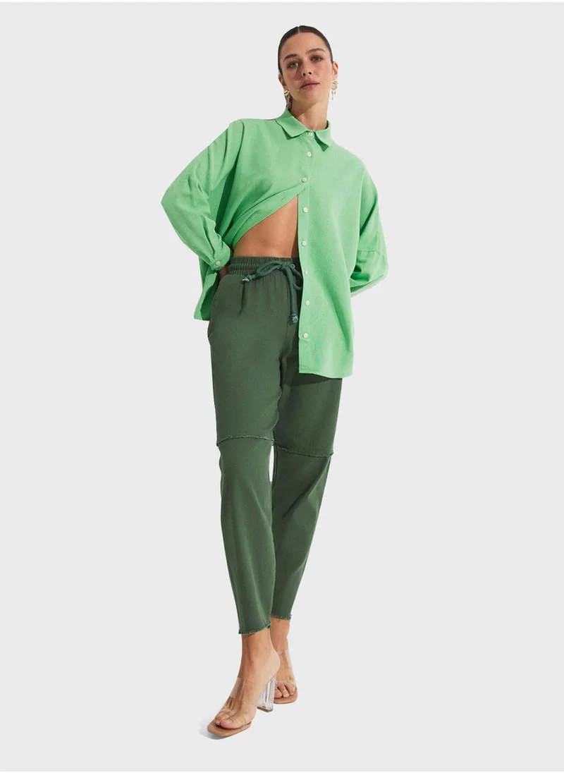جون High Waist Pants