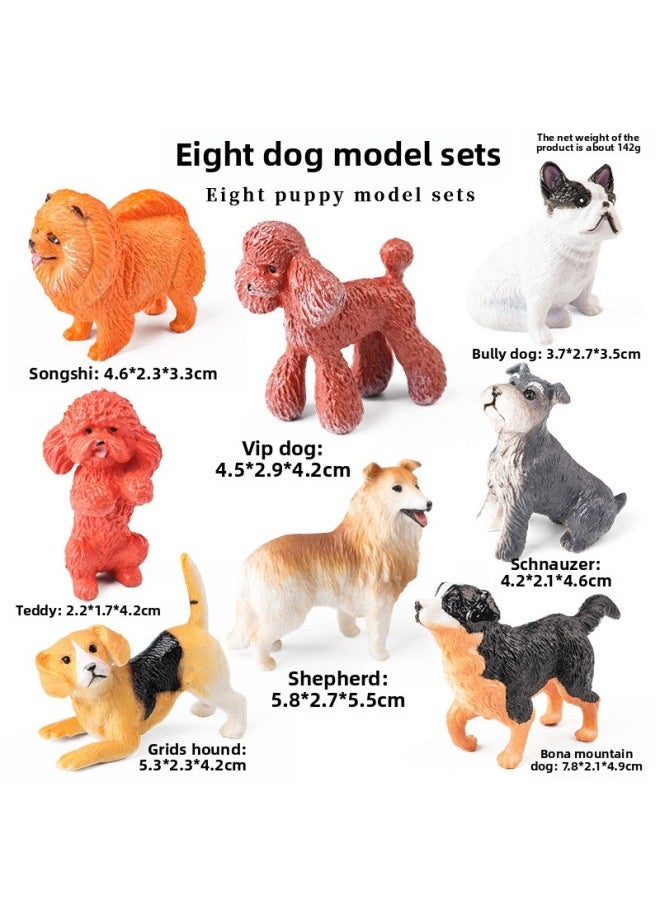 Simulation Animal Cat Dog Model Bully Teddy Shepherd Mountain Dog Persian Muppet Short-hair Cat Toy Suit-Color:Zz Deep Sea Fish 6 Styles Set + Jct [py] Mini Dolphin 6 Styles
