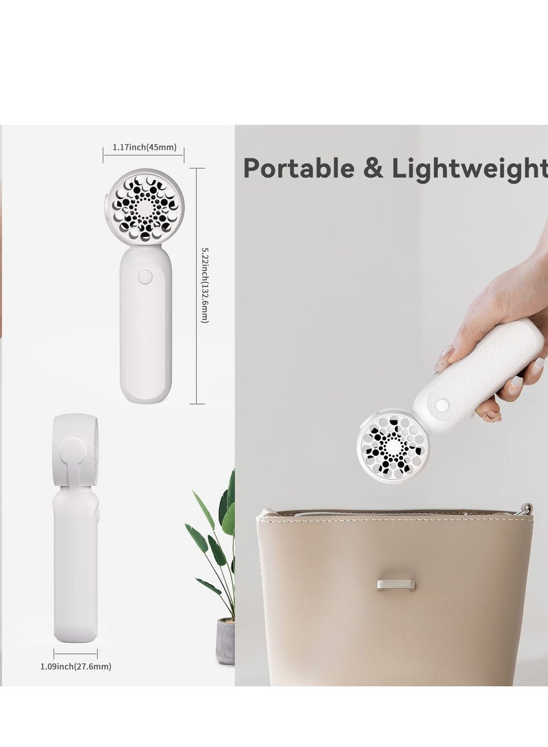 SYOSI Portable Air Purifier, Air Purifier for Bedroom Home Office, 1200mAh Rechargeable Mini Air Purifier Ionizer for Travel, Neck Hanging 2 IN 1 (White) - Image 5