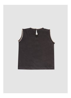 milou Plain Round Sleeveless T-Shirt  - Image 2