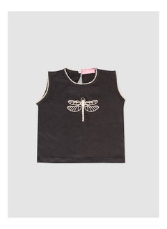 Plain Round Sleeveless T-Shirt