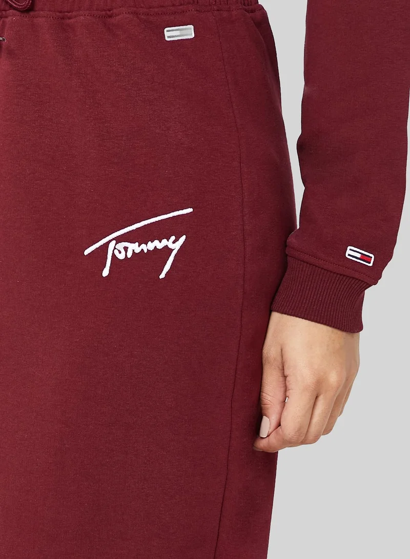 TOMMY JEANS Drawstring Detail High Waist Bodycon Skirt