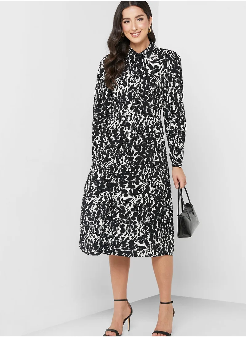 VERO MODA Abstract Print Shirt Dress