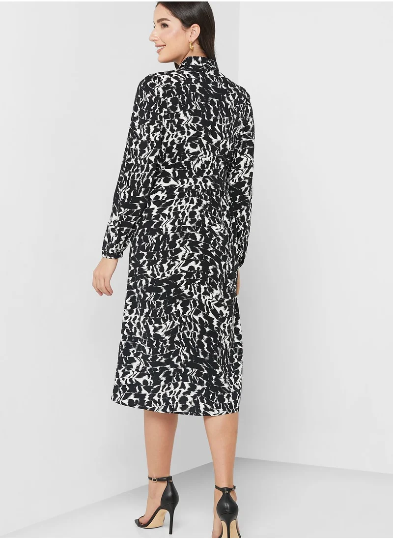 VERO MODA Abstract Print Shirt Dress