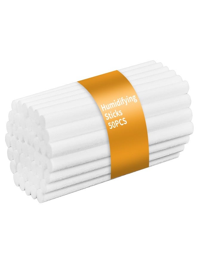 Dirvcp 50 Pcs Humidifier Filter Replacement Rods Premium Cotton Filter Refills for Portable USB Mini Cool Mist Humidifiers (50, 5.354Inches) - Image 1