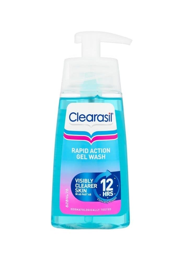 Clearasil Ultra Rapid Action Gel Wash - 150 ml for Visibly Clearer Skin - Image 1