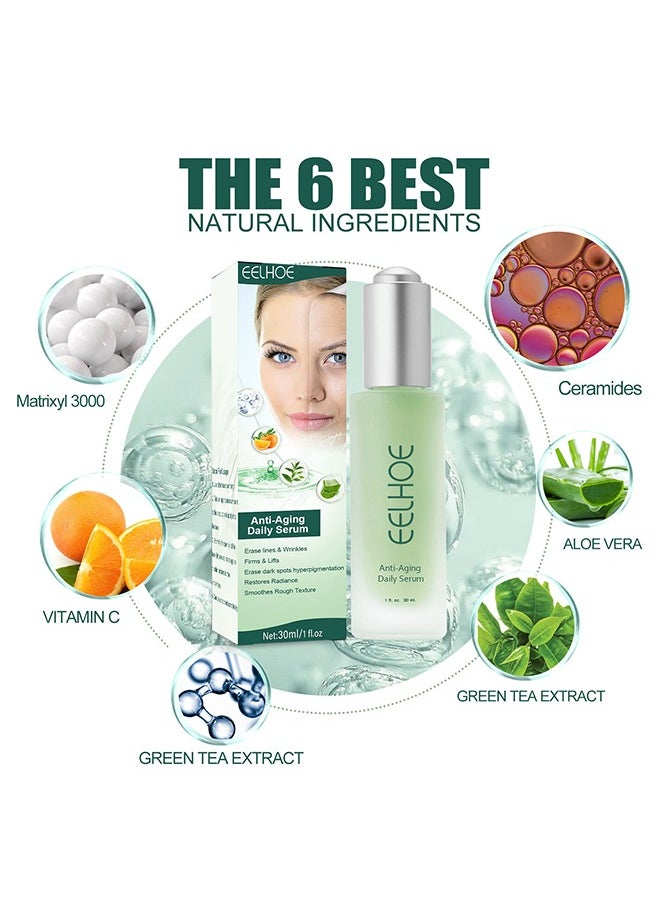 EELHOE - Anti-Aging Daily Serum,Deep Anti Wrinkle Serum, Anti-Aging Brightening Face Serum, Anti-Dark Spots and Brightening Serum 30ml - Image 1