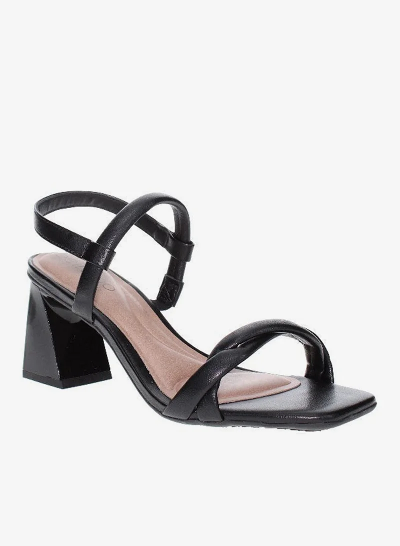 Beira Rio Ladies Sandals With Back Strap Black | Made In Brazil