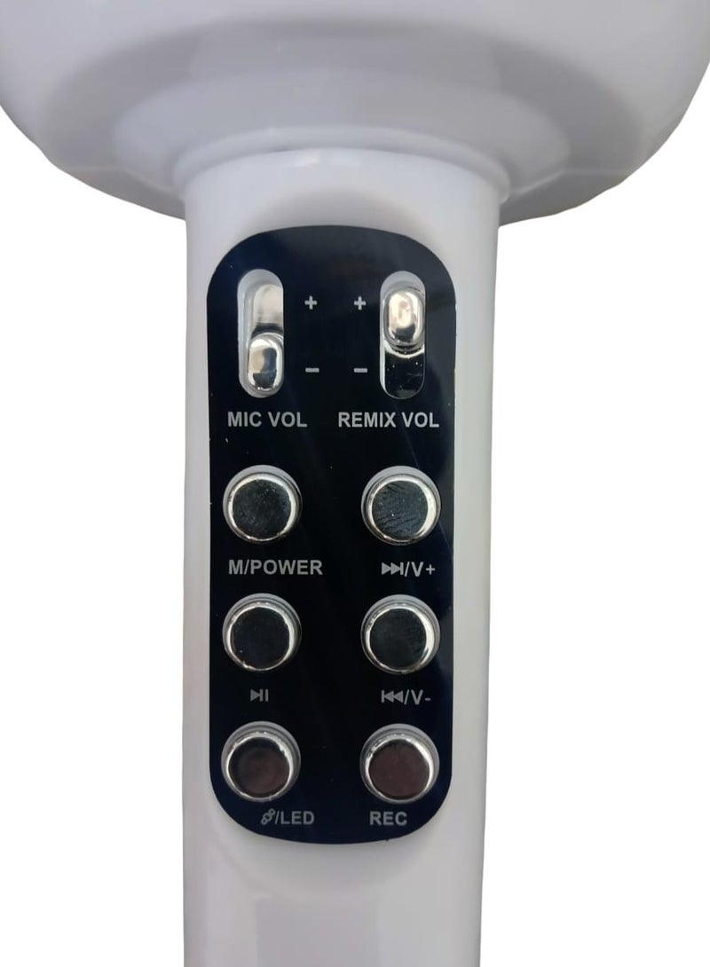 Advanced Multifunctional Wireless Bluetooth Portable Karaoke Singing Microphone Speaker  - Image 3