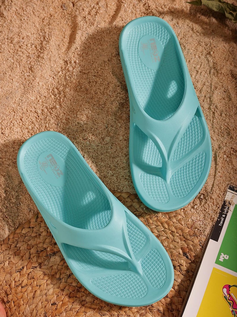 NEOZ Ultra Soft Women's Slippers with Cushion FootBed for Adult | Comfortable & Light Weight| Stylish & Anti-Skid| Waterproof & Everyday Flip Flops for Ladies/Girls, W-CLASSIC-VERDE_7 - Image 2