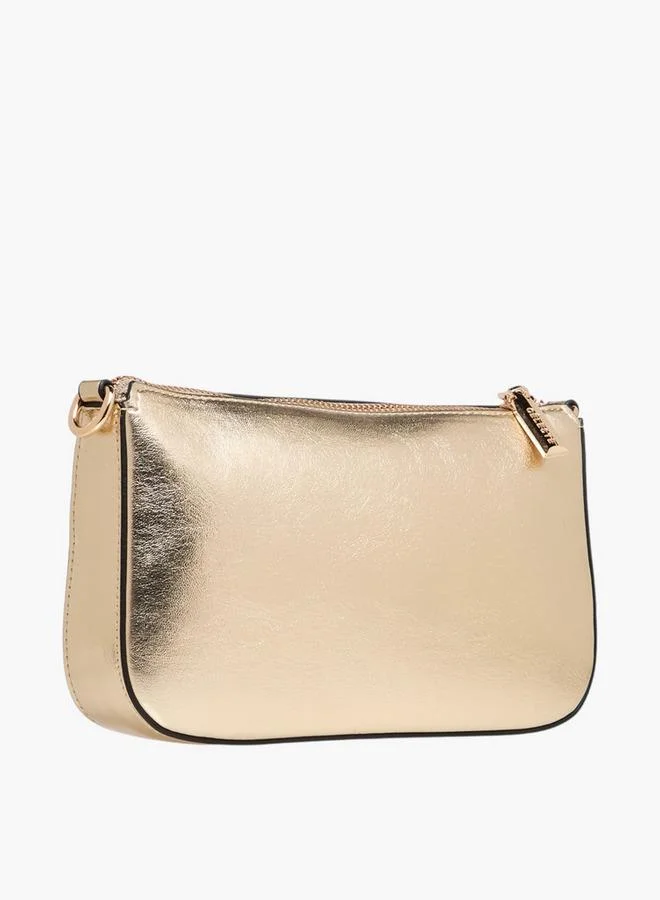 Celeste Monogram Embossed Crossbody Bag with Detachable Chain Strap