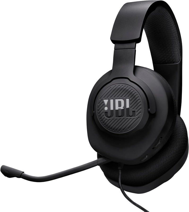 JBL Quantum 100M2 Wired Gaming Headphones with Detachable Mic, Black - Image 1