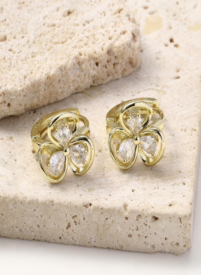 SALTY Ivy Bloom Studs for Women & Girls | Anti Tarnish | Stylish Fashion Jewellery | Ear Tops | Accessories for Girls | Minimal Jewelry | Ideal for Gifting | Marriage, Birthday | Gift for Valentine Day - Image 4