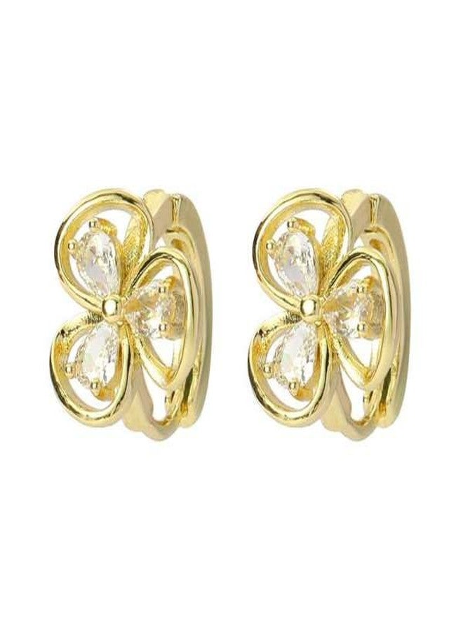 SALTY Ivy Bloom Studs for Women & Girls | Anti Tarnish | Stylish Fashion Jewellery | Ear Tops | Accessories for Girls | Minimal Jewelry | Ideal for Gifting | Marriage, Birthday | Gift for Valentine Day - Image 2
